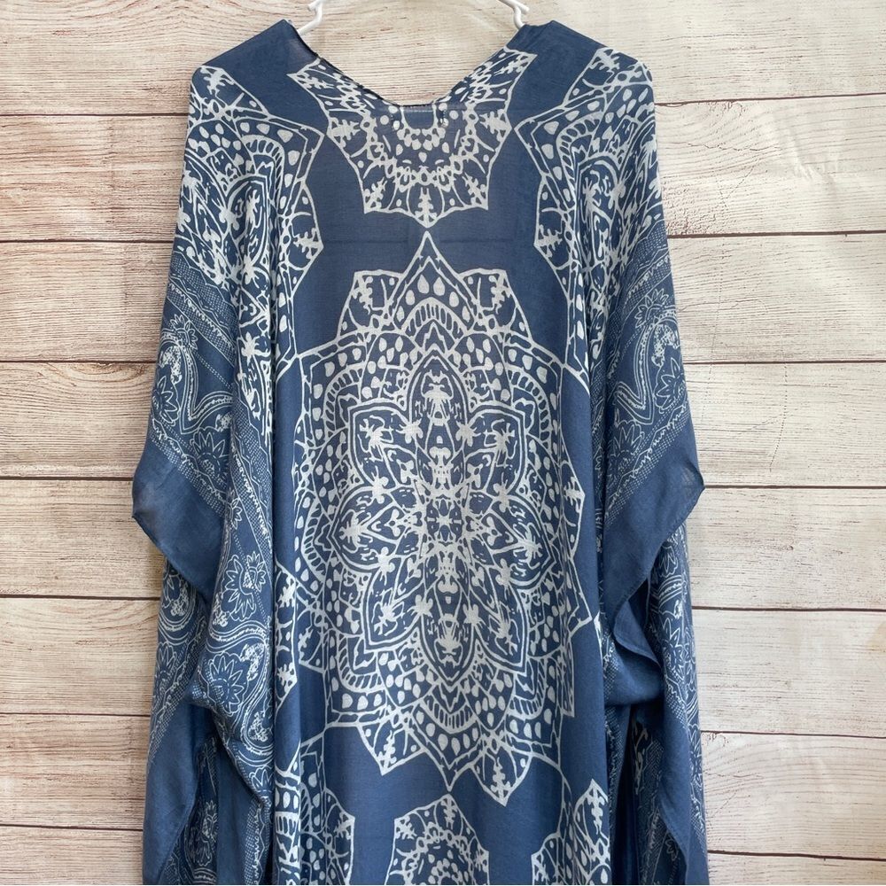 MOSS ROSE BANDANA PRINT DUSTER‎ - Picture 8 of 11